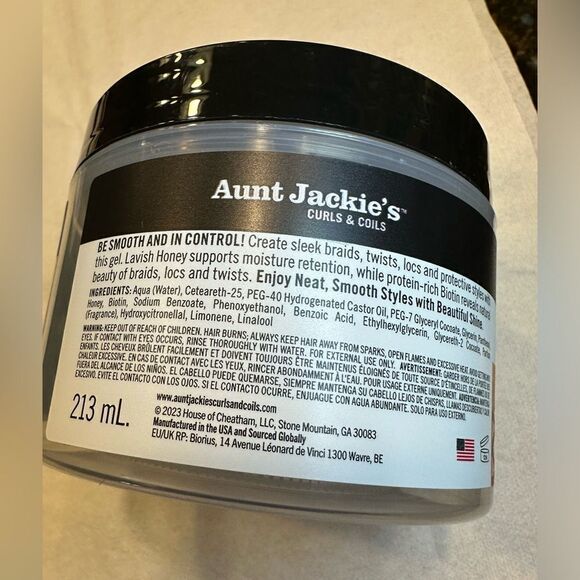 Aunt Jackie's CURLS & COILS Hold Tight! Braid & Twist Gel with Extra Firm Hold - Picture 4 of 5